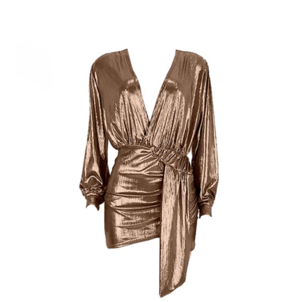 JayBela Gold Show Me How to Love Dress